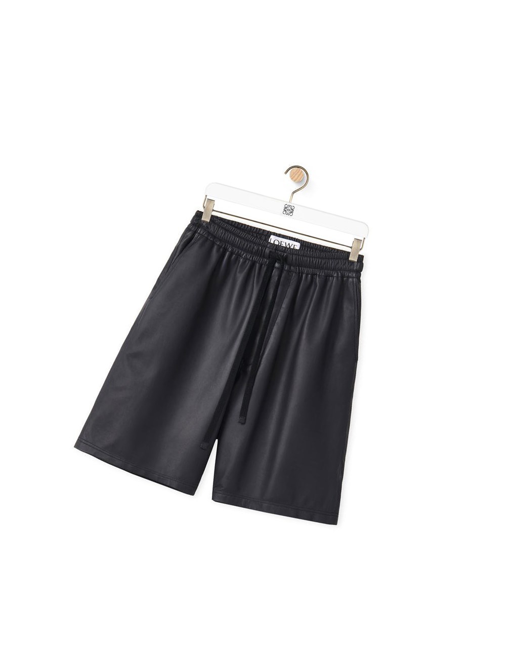 Loewe Drawstring shorts in nappa Navy Blue | EH8237901