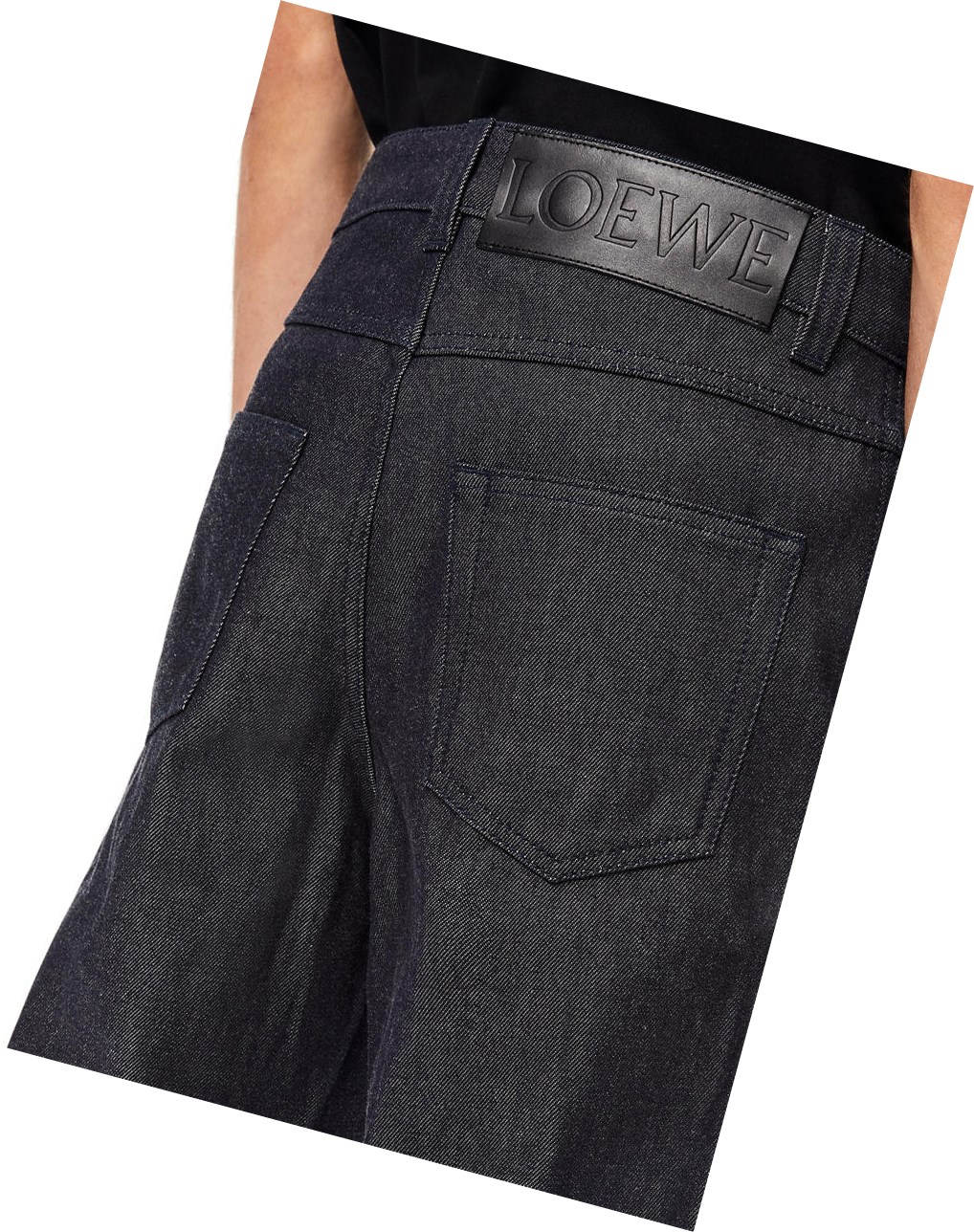 Loewe Fisherman jeans in denim Navy Blue | XG6540981