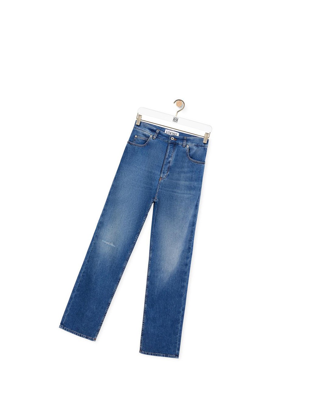 Loewe Jeans in washed denim Indigo Blue | KQ0159764