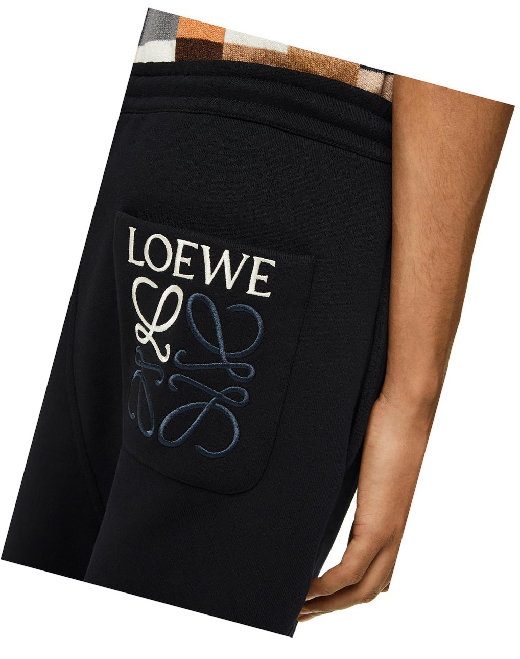 Loewe Jogging trousers in cotton Black | CD9014236