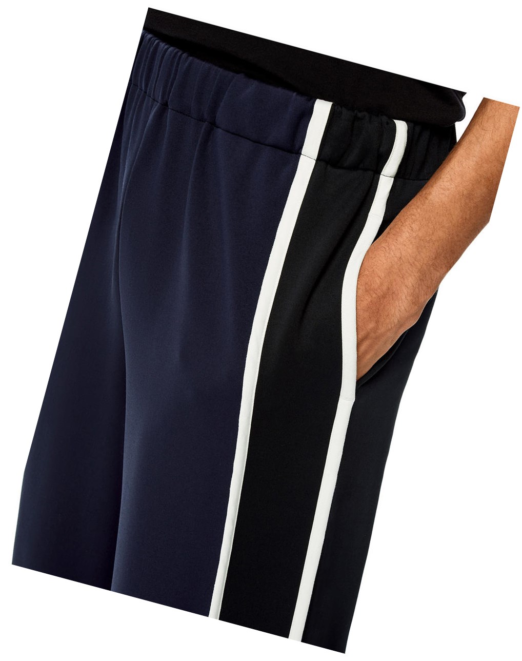 Loewe Jogging trousers in technical jersey Navy / Black | ZK6752013