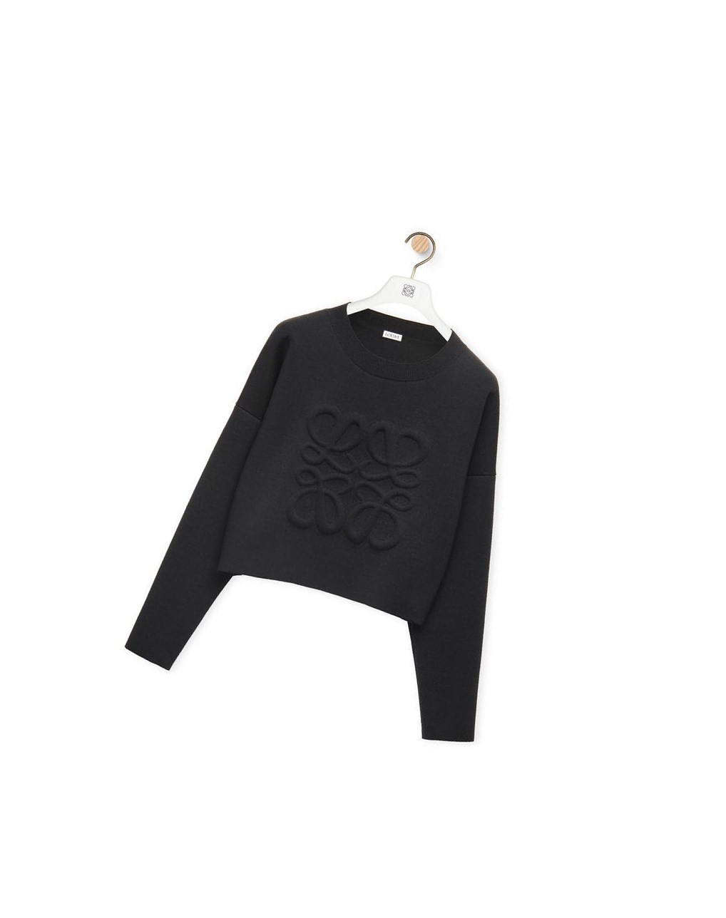 Loewe Short Anagram sweater in wool Black | MB4132608