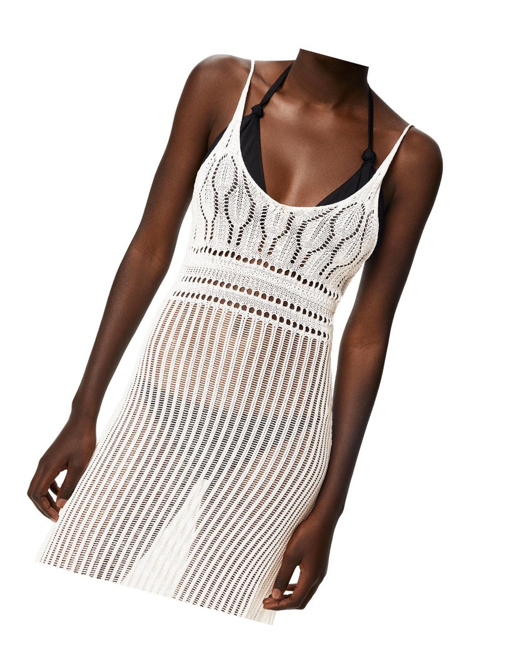 Loewe Strappy dress in viscose Off-white | LK0819367