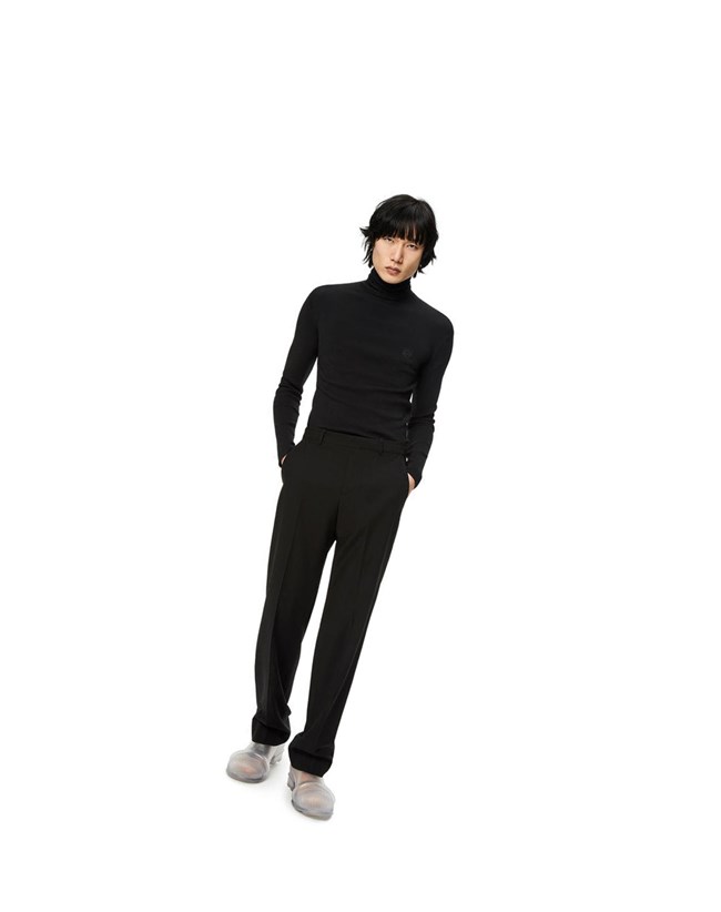 Loewe Tailored trousers in wool Black | WU6913547